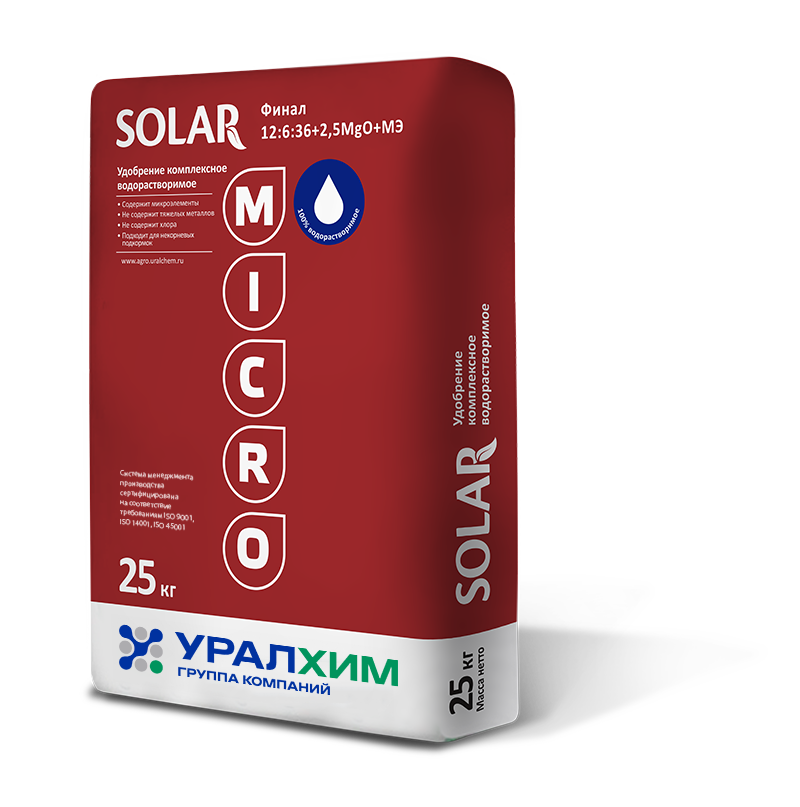 NPK водорастворимые ФИНАЛ 12:6:36+2,5MgO+МЭ